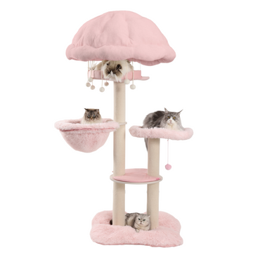 Purr Nook | Maine Coon Kingdom Sky Tower - Lovely Pink