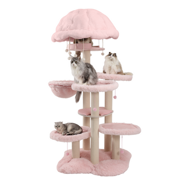 Purr Nook | Maine Coon Kingdom Grand Castle - Lovely Pink