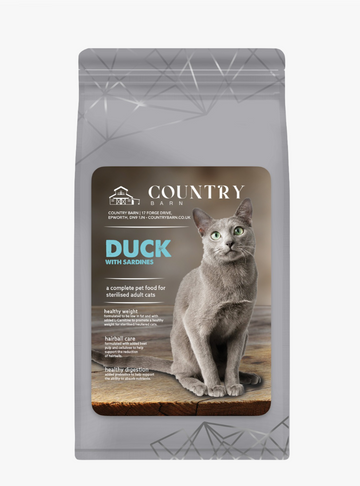 Country Barn | Premium+ Adult Cat Food - Duck with Sardines