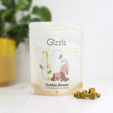 Gizzls | Golden Bones - Peanut Butter & Turmeric Small Dog Treats