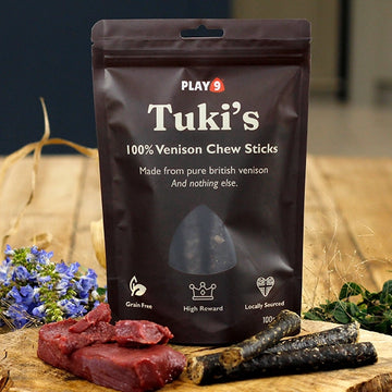 Play9 | Tuki’s® 100% Venison Chew Sticks