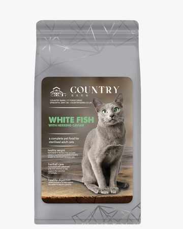 Country Barn | Premium+ Adult Cat Food - White FIsh & Nordic Herring Caviar