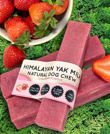 Floppy Ear | Strawberry Yak Dog Chew