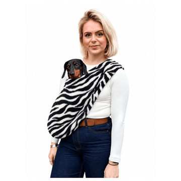Hugo & Ted | Patterned Polar Fleece Dog Sling - Made to Order